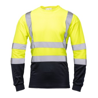 Koszulka robocza longsleeve Polstar Brixton Flash 50/50, żółty