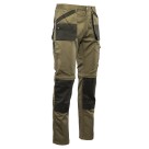 Spodnie robocze do pasa Polstar Brixton Practical, z odpinanymi nogawkami, khaki