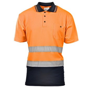 Koszulka polo Polstar Brixton Flash 50/50 BF012, kat. II, pomarańczowy