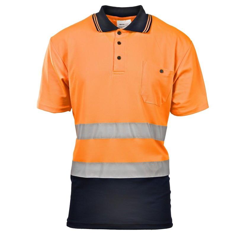 Koszulka polo Polstar Brixton Flash 50/50 BF012, kat. II, pomarańczowy