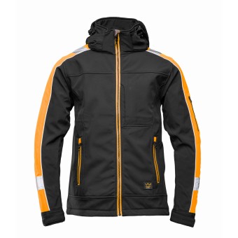Softshell roboczy Polstar Seven Kings Rival, czarny/pomarańczowy
