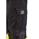 Spodnie typu jogger Polstar Seven Kings Flash SKF03Y, kat. II, czarny/żółty