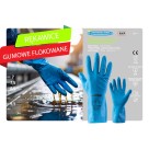 Rękawice robocze powlekane gumą Polstar Summitech 06 Niebieskie, gumowe flokowane