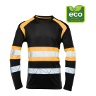 Koszulka robocza longsleeve Polstar Seven Kings Eco Rival, czarny/pomarańczowy
