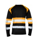 Koszulka robocza longsleeve Polstar Seven Kings Eco Rival, czarny/pomarańczowy