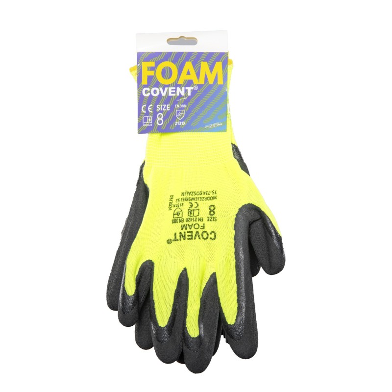 Rękawice robocze ochronne Polstar Covent Foam, kat. II na blistrze
