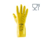 Rękawice chemiczne Summitech 06 gumowe flokowane, żółte