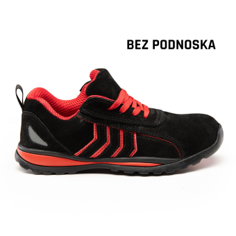 Półbut roboczy Polstar Fusion O1, SRC, czarny/czerwony
