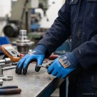 Rękawice robocze Worklink SuperTech Blue Fix