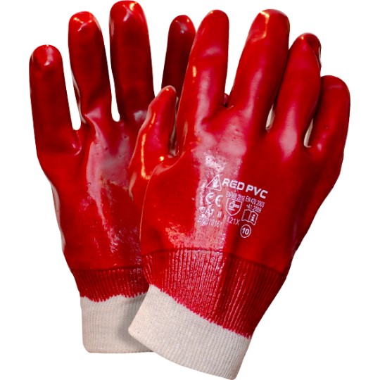 Rękawice robocze Worklink PVC RED, r. 10
