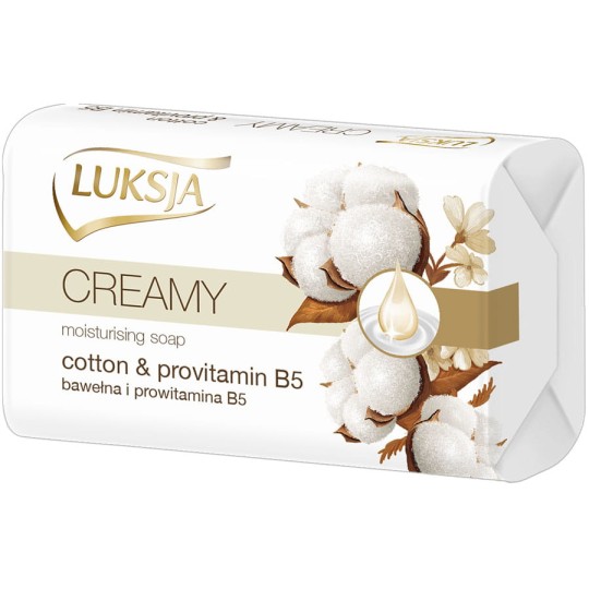 Mydło w kostce LUKSJA Creamy Cotton & Provitamin B5