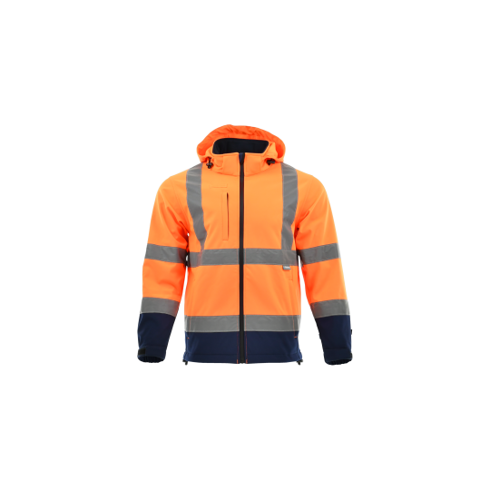 Softshell Sara Workwear DROGOWIEC, wodoodporne, odblaskowy, męskie
