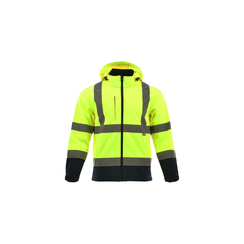 Softshell Sara Workwear DROGOWIEC, wodoodporne, odblaskowy, męskie