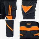 Spodnie robocze Sara Workwear NEOFLEX, grafitowy, rozmiar XXXL, męskie
