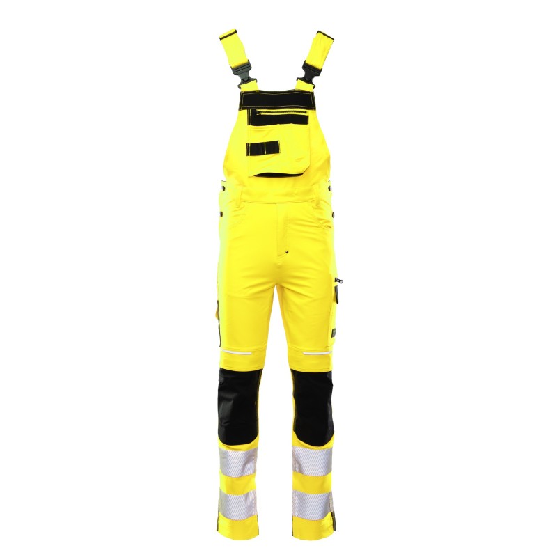 Ogrodniczki robocze Polstar Seven Kings Flash SKF005, ostrzegawcze, kat. II, żółte