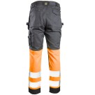 Spodnie robocze do pasa Polstar Seven Kings Flash SKF01O, kat. II, stalowo-pomarańczowe