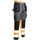 Spodnie robocze do pasa Polstar Seven Kings Flash SKF01O, kat. II, stalowo-pomarańczowe