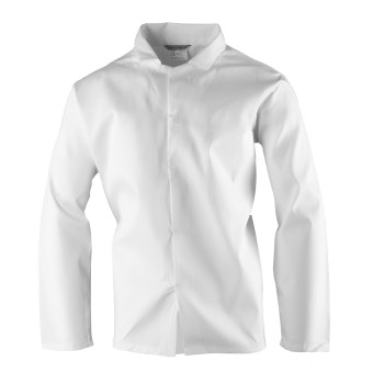 Bluza robocza Polstar Brixton White, HACCP, rozpinana, męska, biała