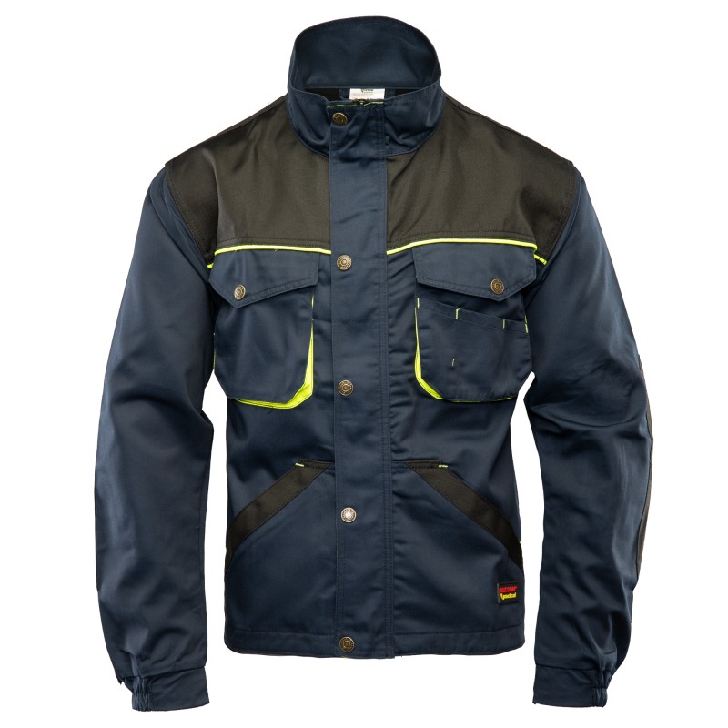 Bluza robocza Polstar Brixton Practical, granatowy/żółty