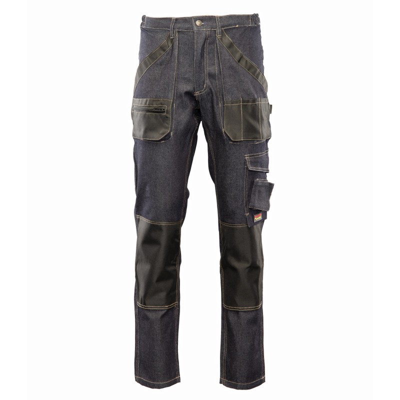 Spodnie robocze do pasa Polstar Brixton Practical Jeans, bawełna/spandex