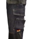Spodnie robocze do pasa Polstar Brixton Practical Jeans, bawełna/spandex