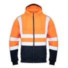 Bluza robocza Polstar Brixton Flash BF014, odblaskowe, kat. II, granatowa