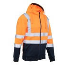Bluza robocza Polstar Brixton Flash BF014, odblaskowe, kat. II, granatowa
