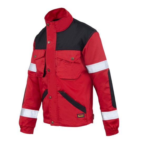 Bluza robocza Polstar Brixton Practical, odblaskowa, czerwona