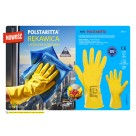 Rękawice robocze powlekane gumą Polstaritta 2110X, gumowe flokowane, żółte