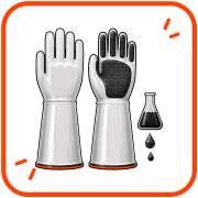 Chemical-resistant gloves